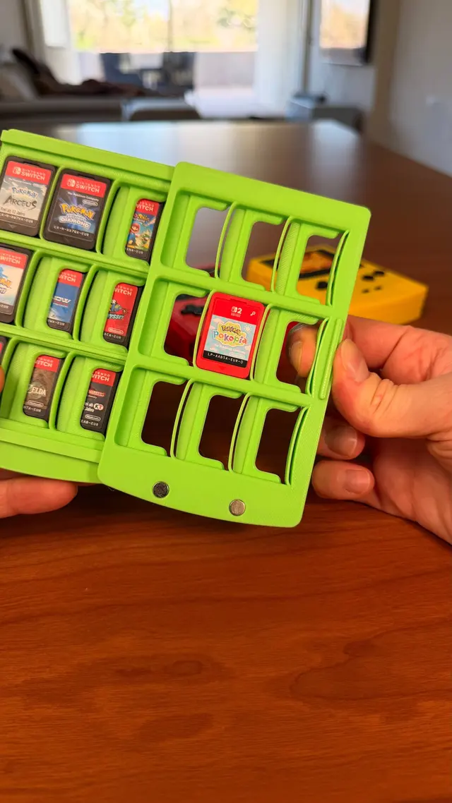 The page with the slots for cartridges and microSD cards