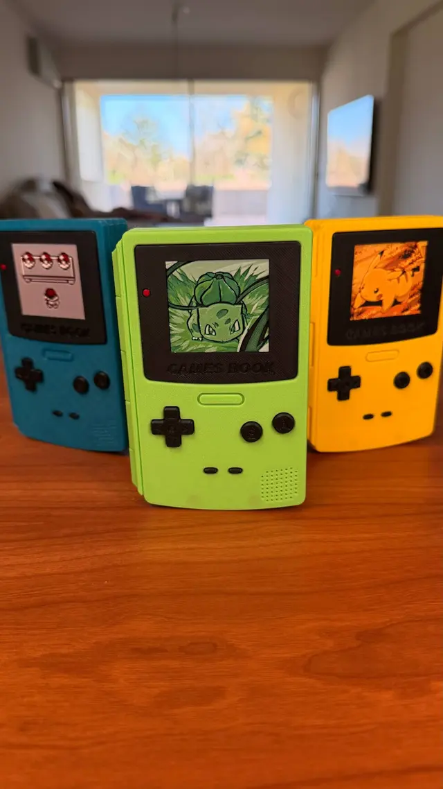 Three Games Books in different colours