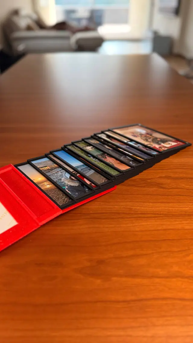 Love Book open with photos on its pages
