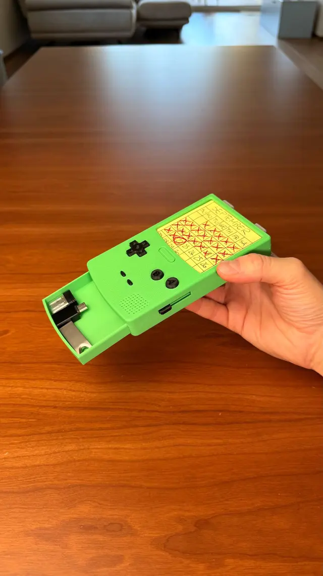 The Memo Boy's secret drawer sliding out of the side