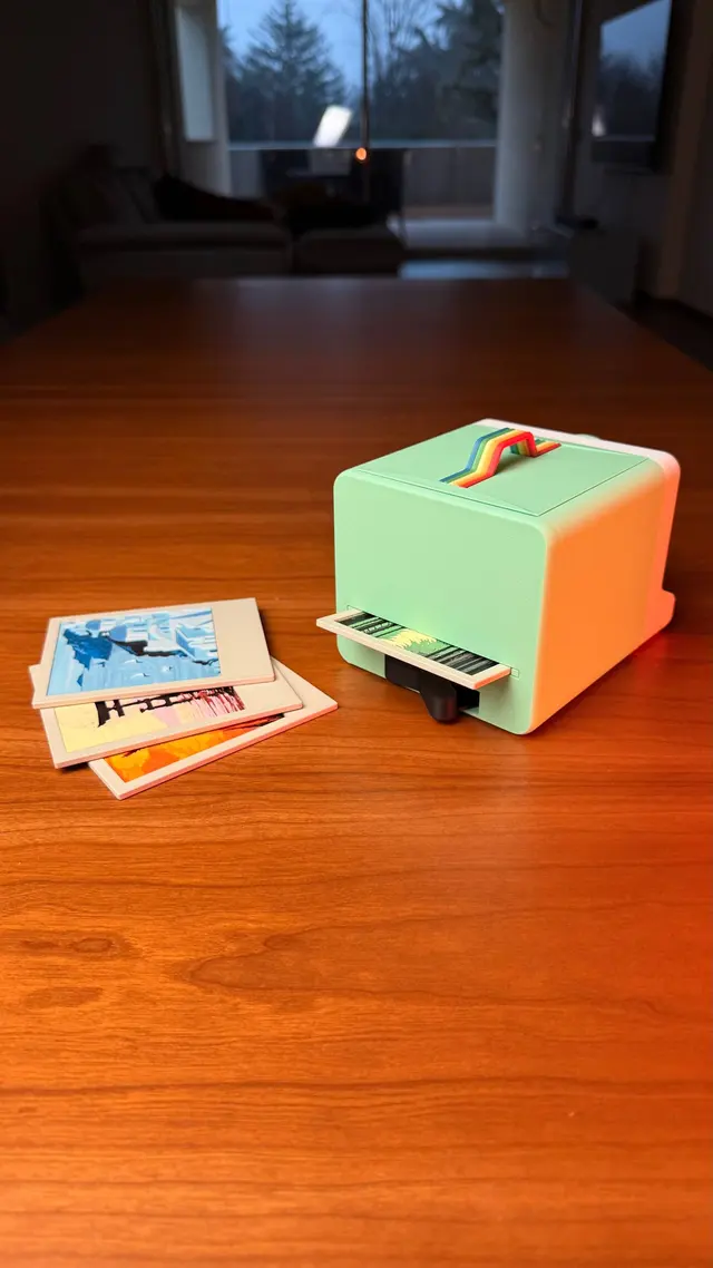 The coasters loaded through the slot at the back
