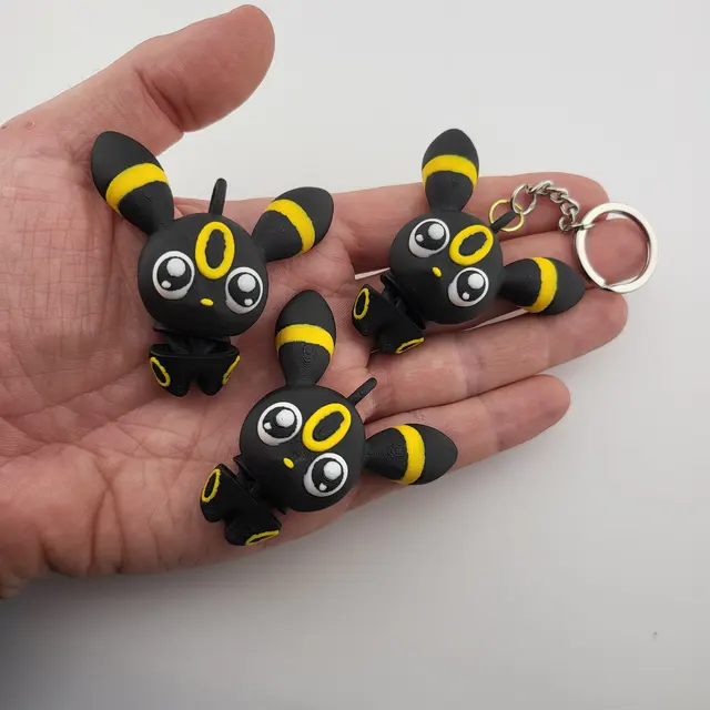 Portachiavi flessibile nero e giallo